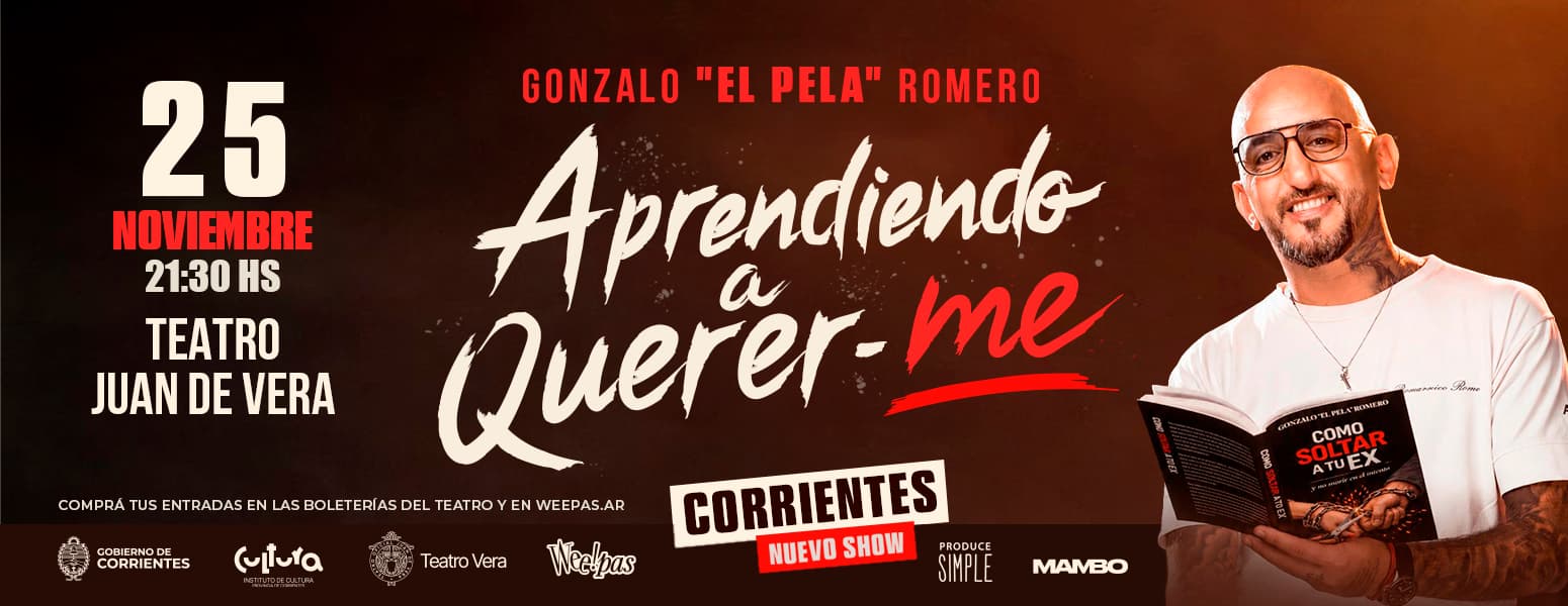 Banner de la obra EL PELA ROMERO - APRENDIENDO A QUERER-ME