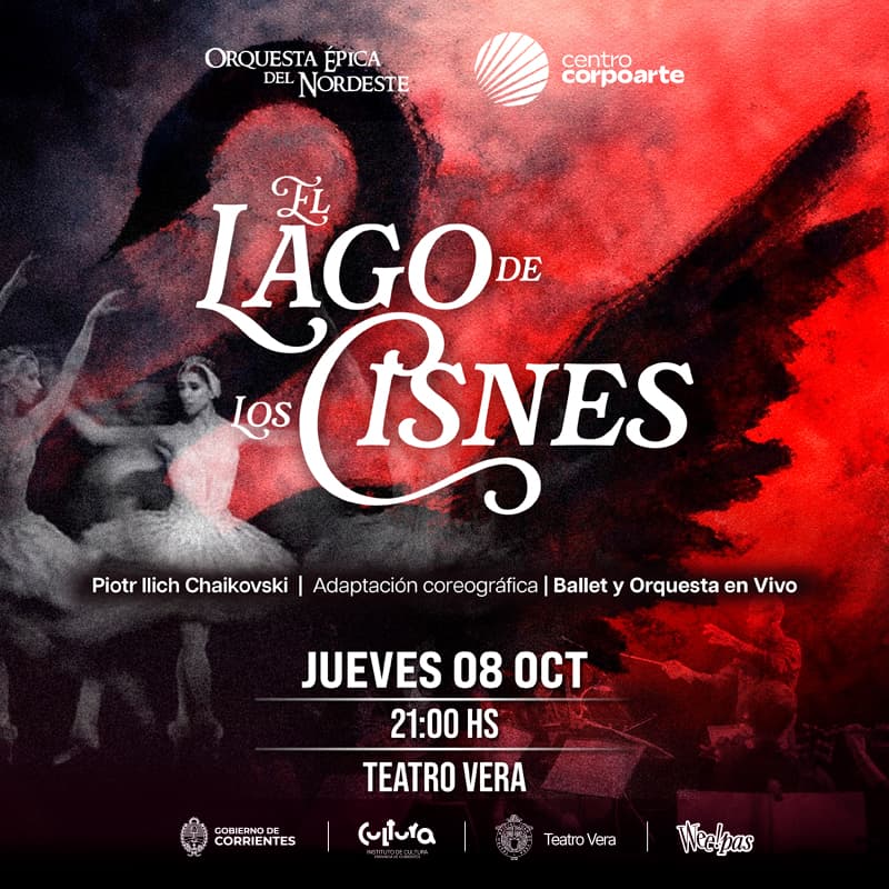 Afiche de la obra EL LAGO DE LOS CISNES, BALLET SINFÓNICO