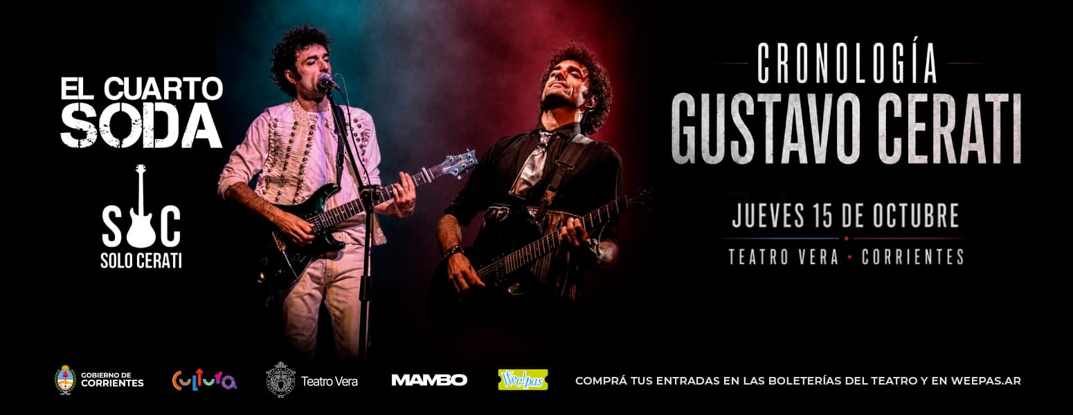 Banner de la obra CRONOLOGĂA GUSTAVO CERATI 2026