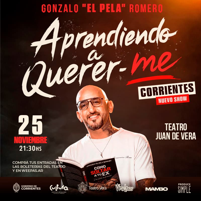 Afiche de la obra EL PELA ROMERO - APRENDIENDO A QUERER-ME