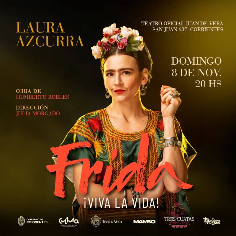 Afiche de la obra FRIDA, VIVA LA VIDA