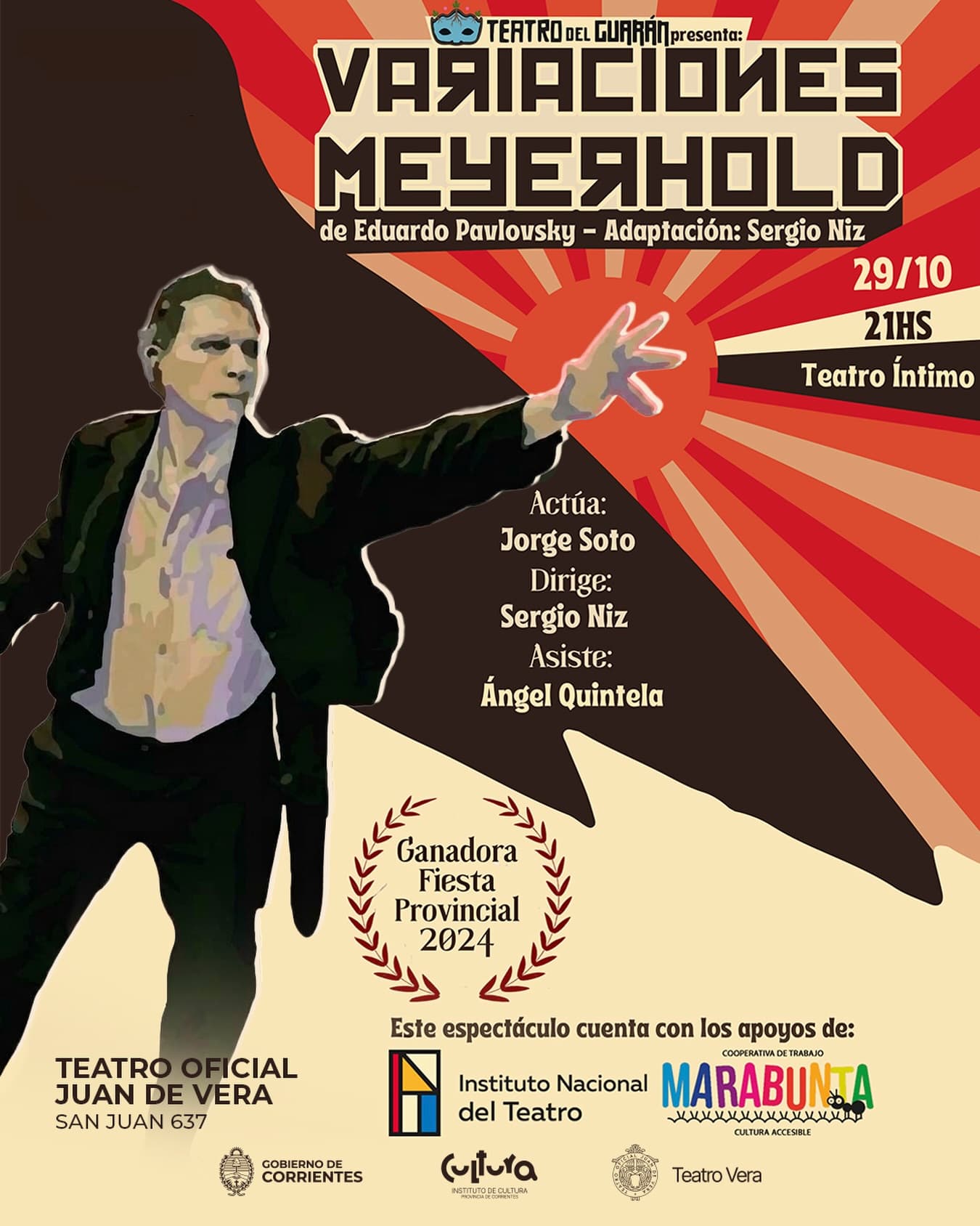 Afiche de la obra Variaciones Meyerhold